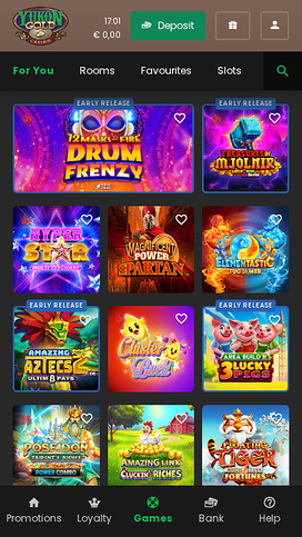 Yukon Gold Casino Mobile Games