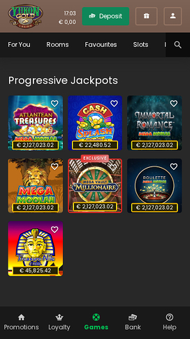 Yukon Gold Casino Mobile Jackpot