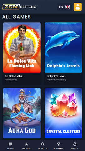 ZenBetting Casino Mobile Games