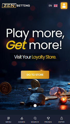 ZenBetting Casino Mobile Homepage