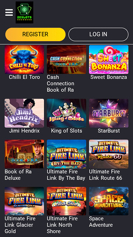 Juegos móviles de Zeslots Casino