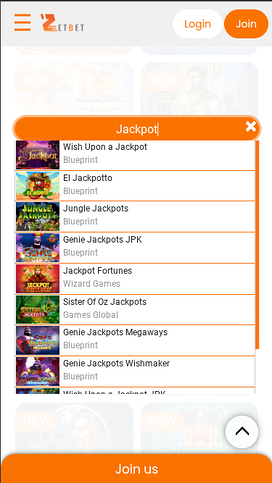 Zet Bet Casino Mobile Jackpot