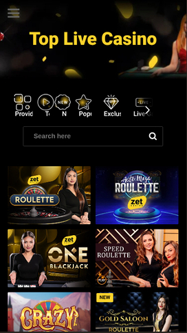 Zet Casino Mobile Live Dealer