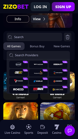 Zizobet Casino Game Developers