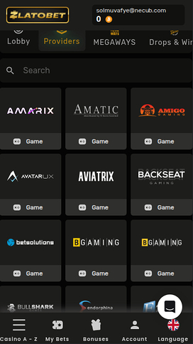 Zlatobet Casino Mobile Game Developers