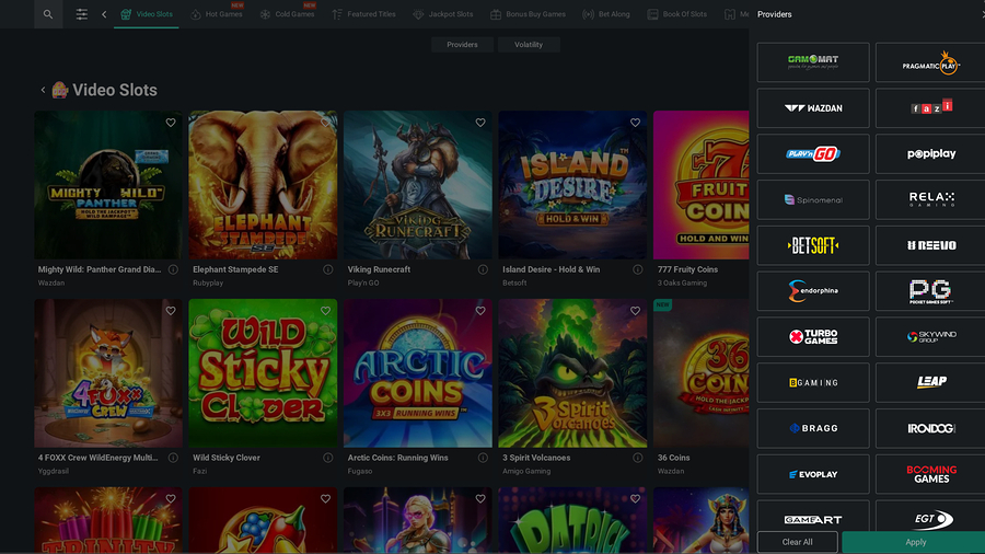 1Bet Casino Desktop Game Developers