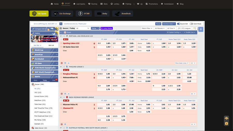 11ic Casino Desktop Sports