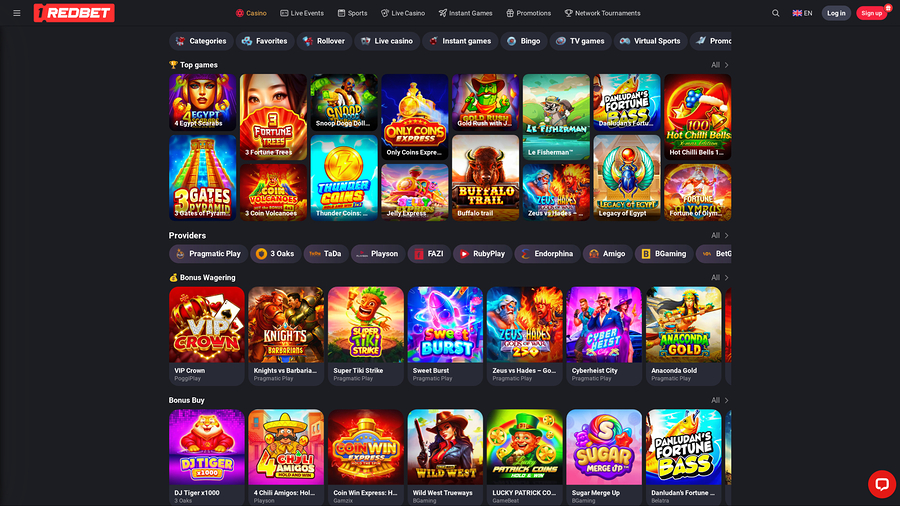 1RedBet Casino Games