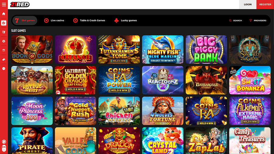 21.red Casino Desktop Games