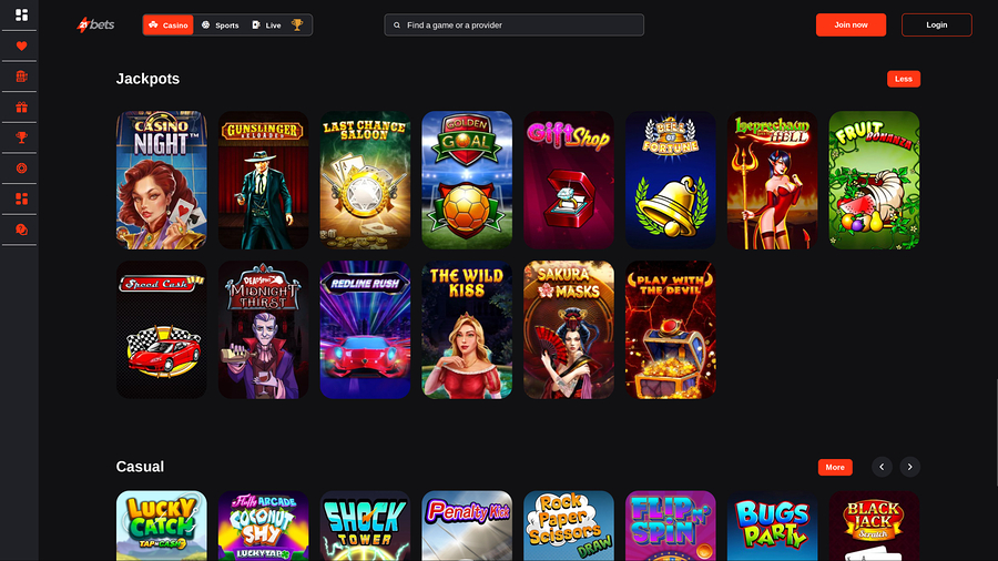 21betscasino.com Desktop Jackpot