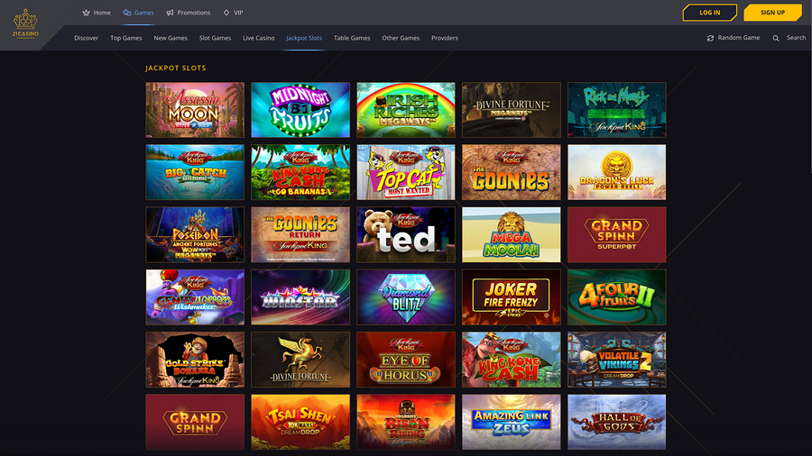 21 Casino Desktop Jackpot