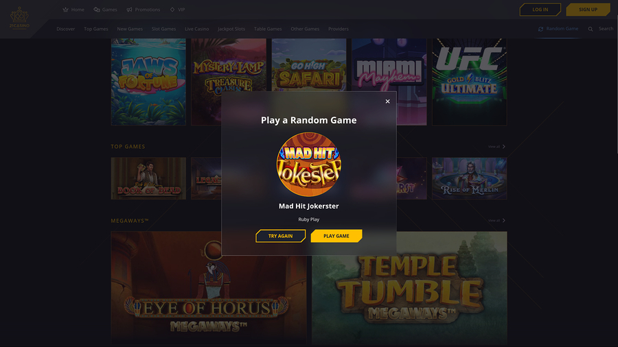21 Casino Desktop Random Game