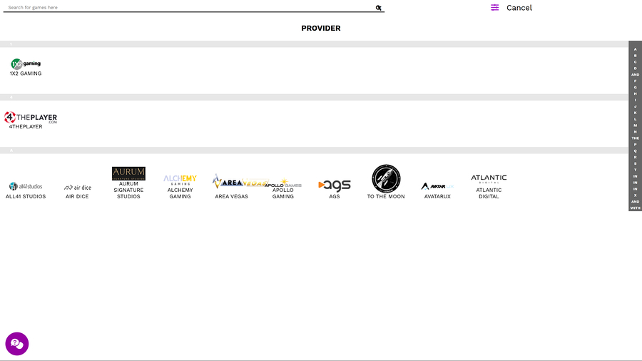 21 Prive Casino Desktop Game Developers