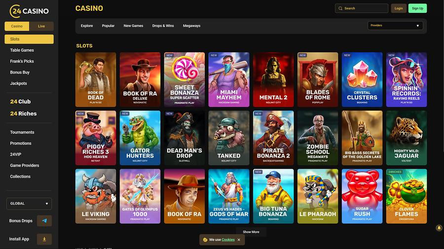 24Casino Desktop Games