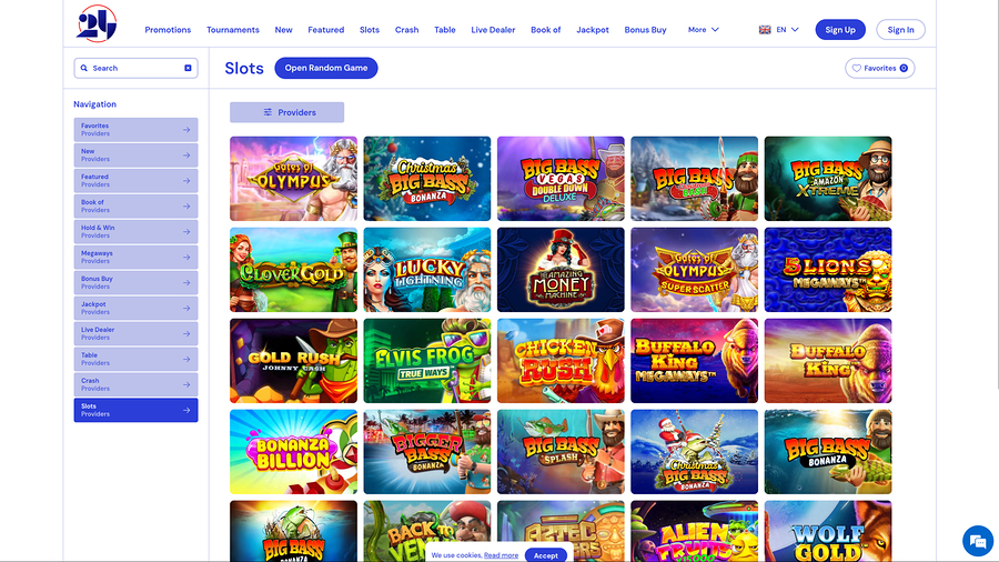 24Casino.bet Desktop Games