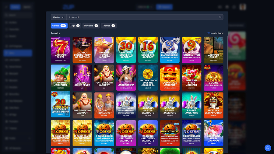 Jackpot de 2up Casino para escritorio