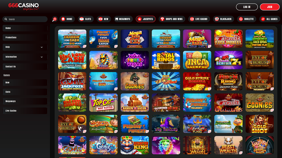 666 Casino Desktop Jackpot