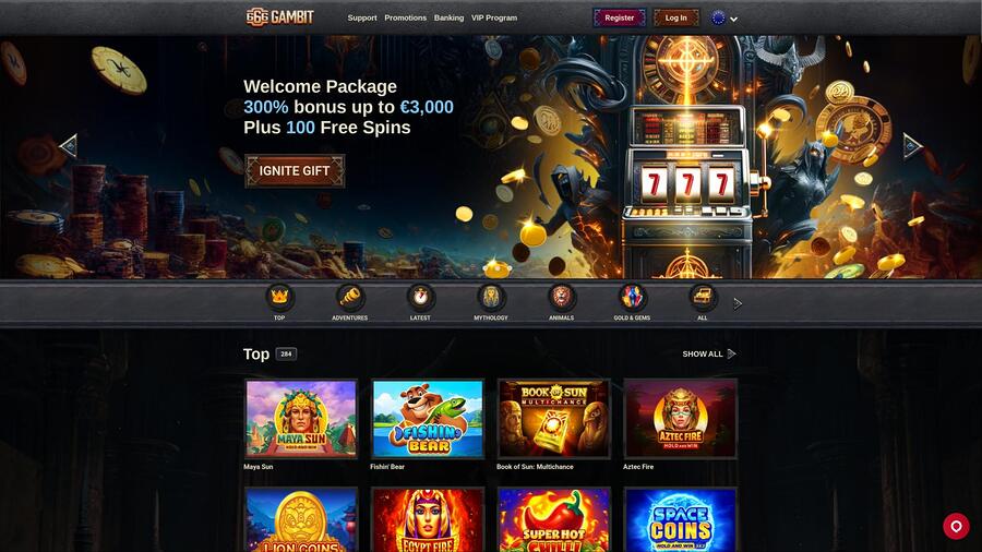 Página principal del casino 666 Gambit