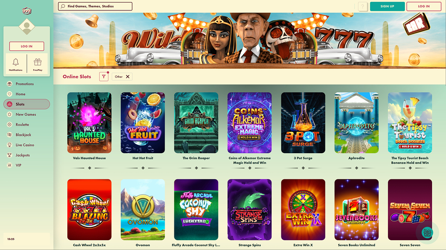 777 Casino Desktop Games