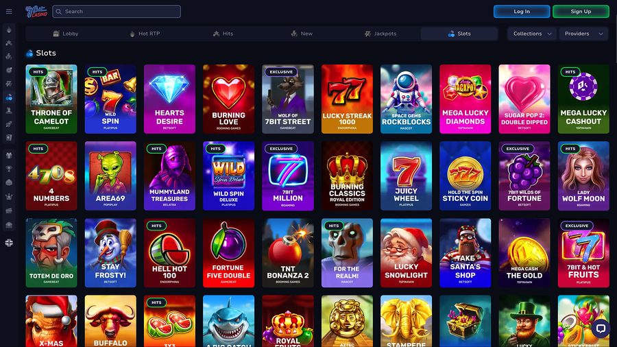 7Bit Casino Desktop Games