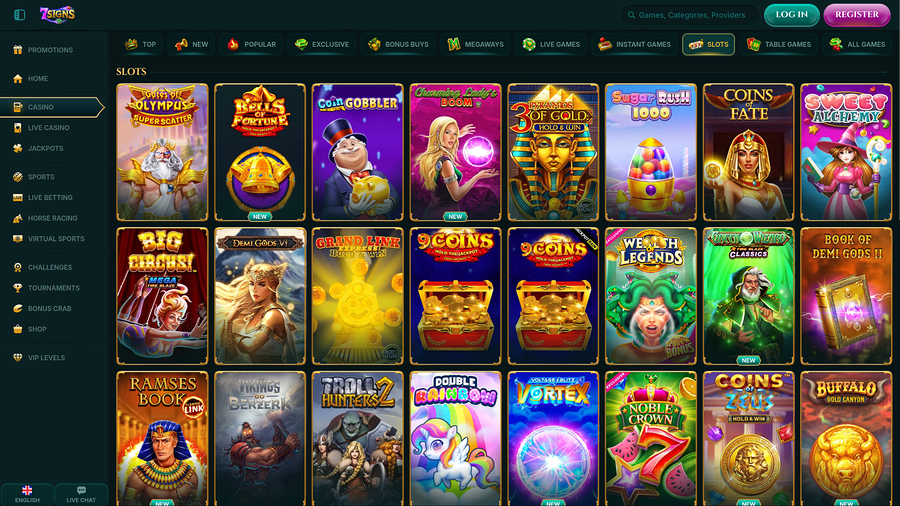 7Signs Casino Desktop Games