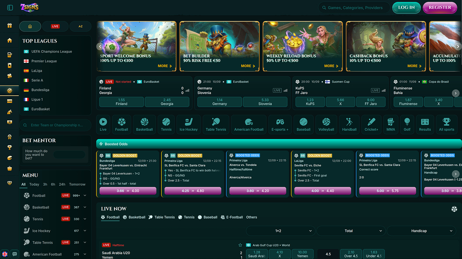 7Signs Casino Desktop Sports