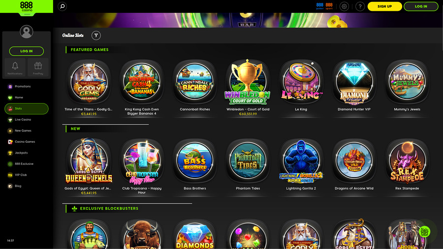 888Casino Desktop Games