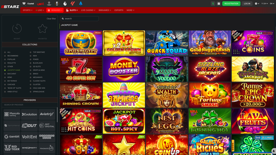 Jackpot de escritorio del casino 888STARZ