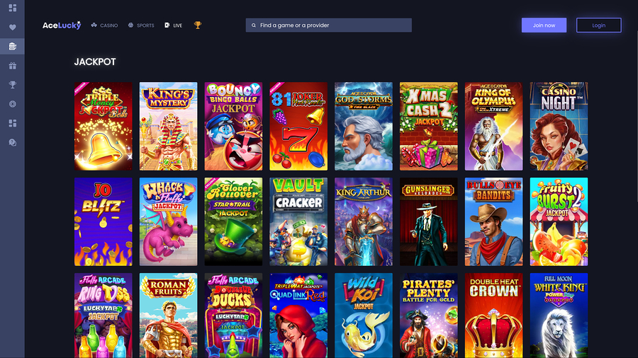 Ace Lucky Casino Desktop Jackpot