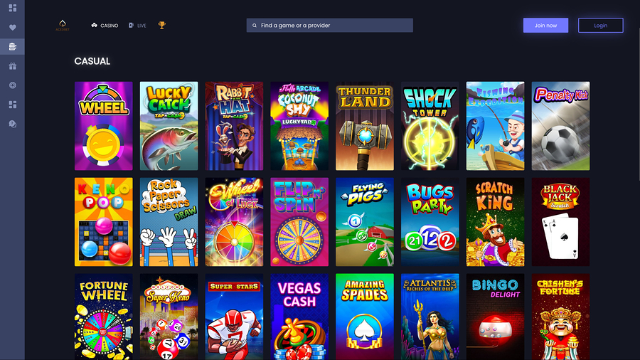 Aced Bet Casino Desktop Casual Games
