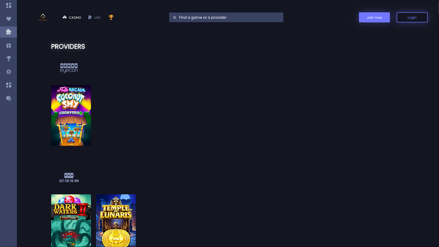 Aced Bet Casino Desktop Game Developers