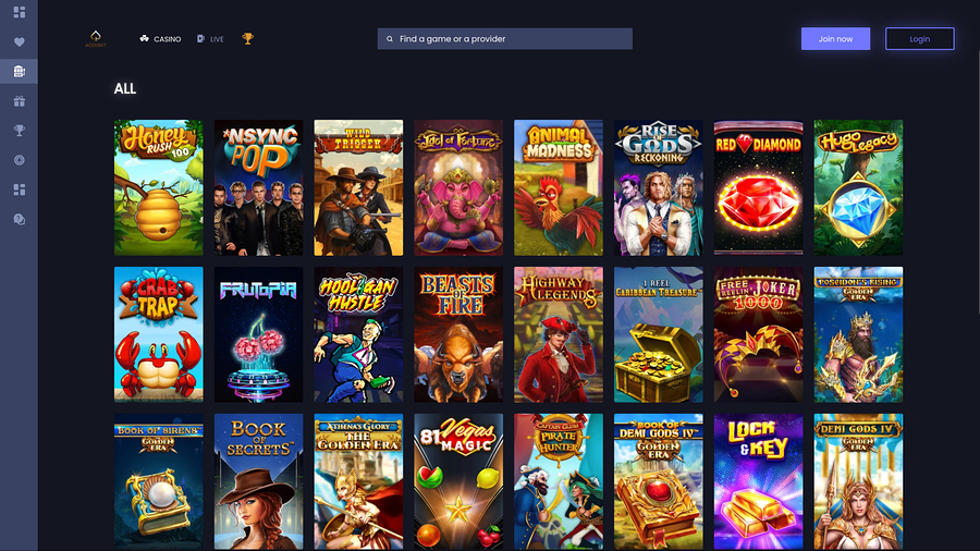 Aced Bet Casino Desktop Games