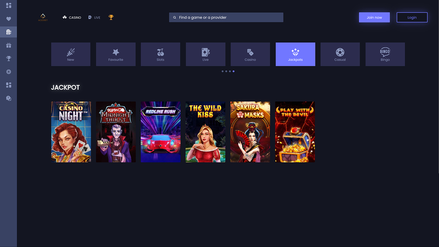 Aced Bet Casino Desktop Jackpot