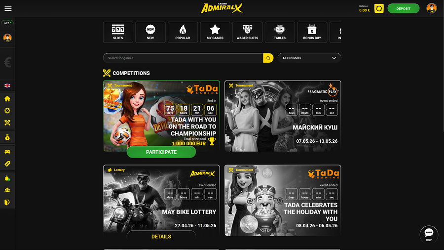 Admiral X Casino Other Desktop