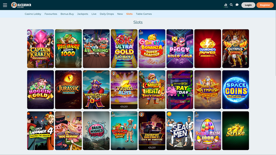 Alexander Casino Desktop Games