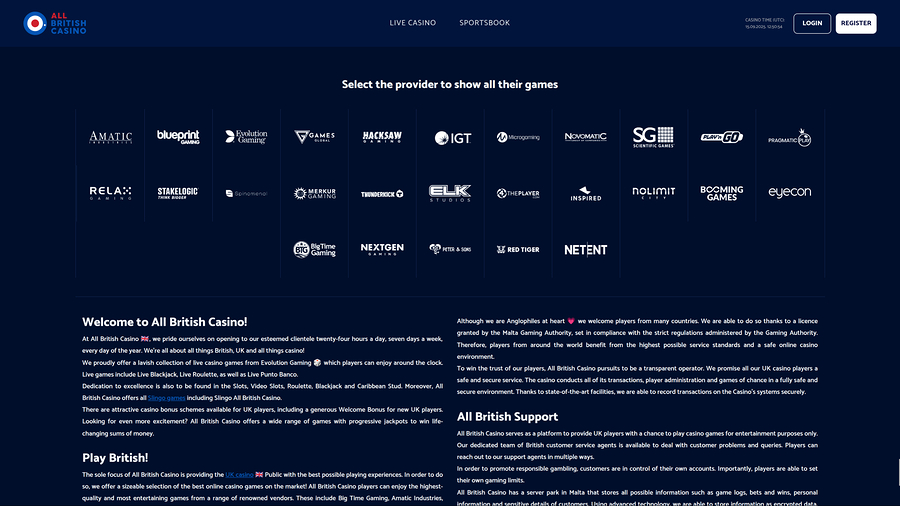 All British Casino Desktop Game Developers