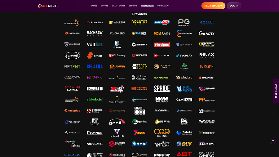 All Right Casino Desktop Game Developers