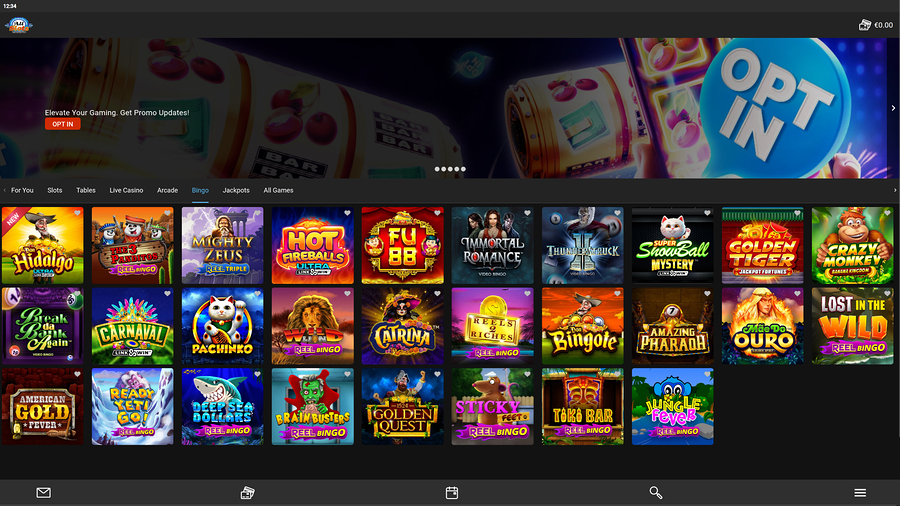 All Slots Casino Desktop Bingo