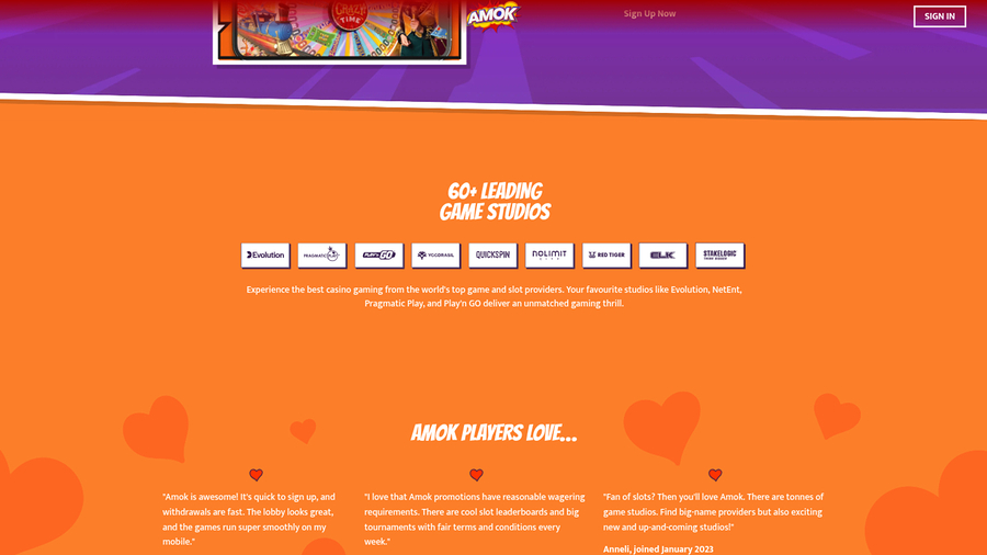 Amok Casino Game Developers Desktop