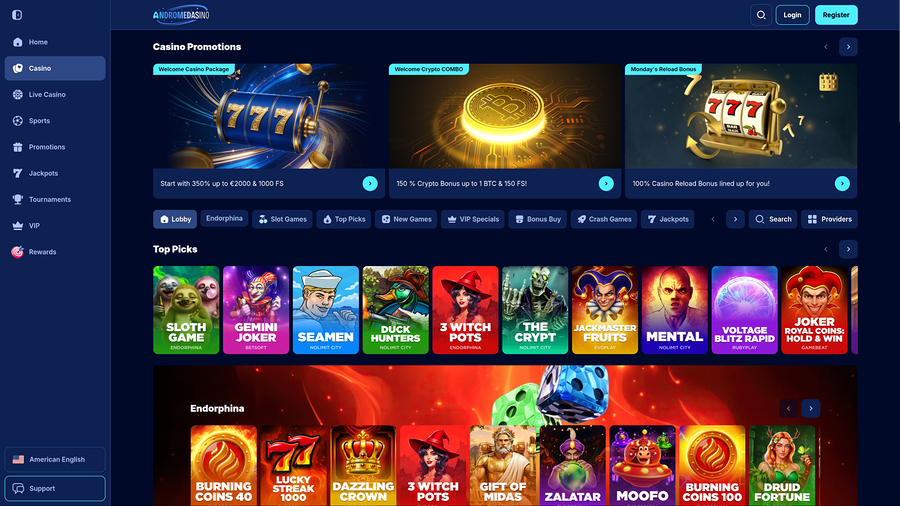 Andromedasino Casino Desktop Games
