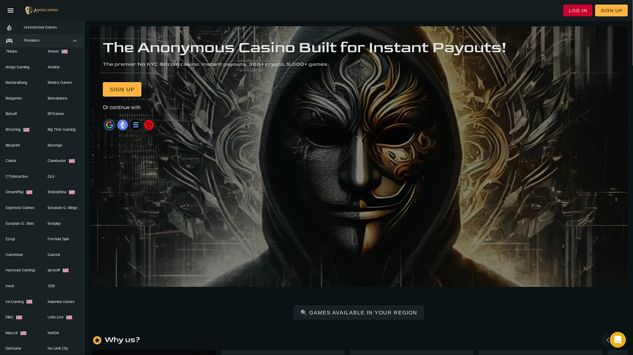 anon Casino Desktop Game Developers Image