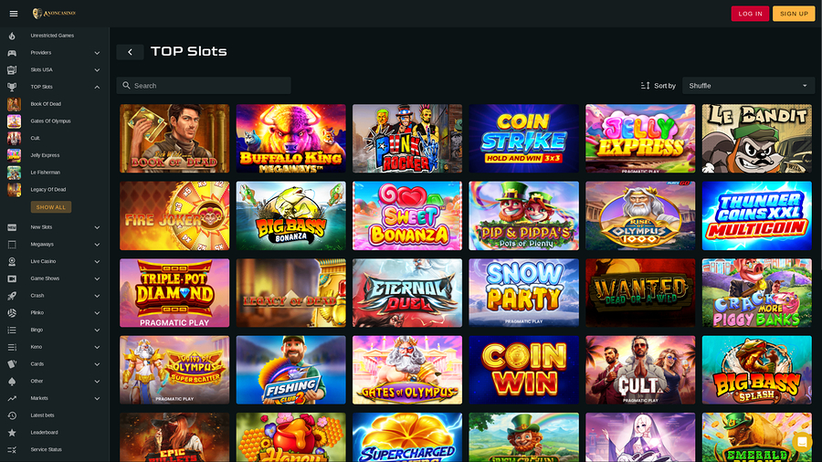 anon Casino Desktop Games Image