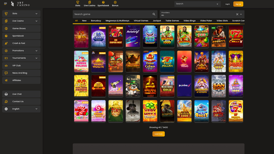 Juegos de escritorio de Art Casino