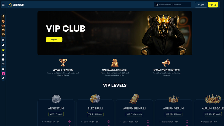 Aureonplay Casino Escritorio VIP