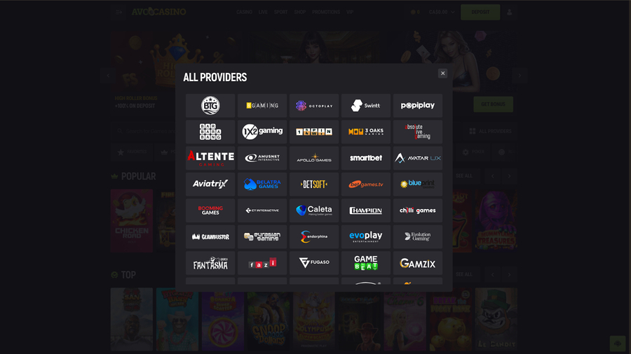 Avocasino Desktop Game Developers