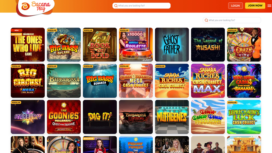 Bacana Play Casino Desktop Games