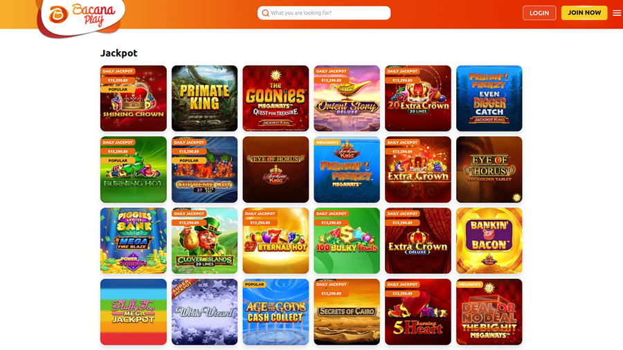 Bacana Play Casino Desktop Jackpot