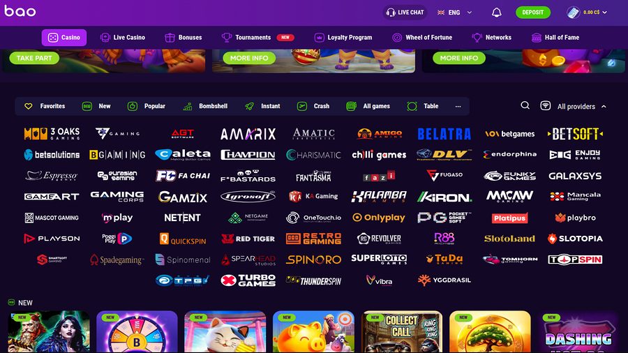 Bao Casino Desktop Game Developers