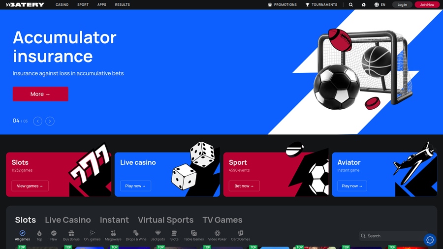 Batery Homepage Desktop