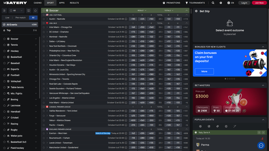 Batery Sports Desktop